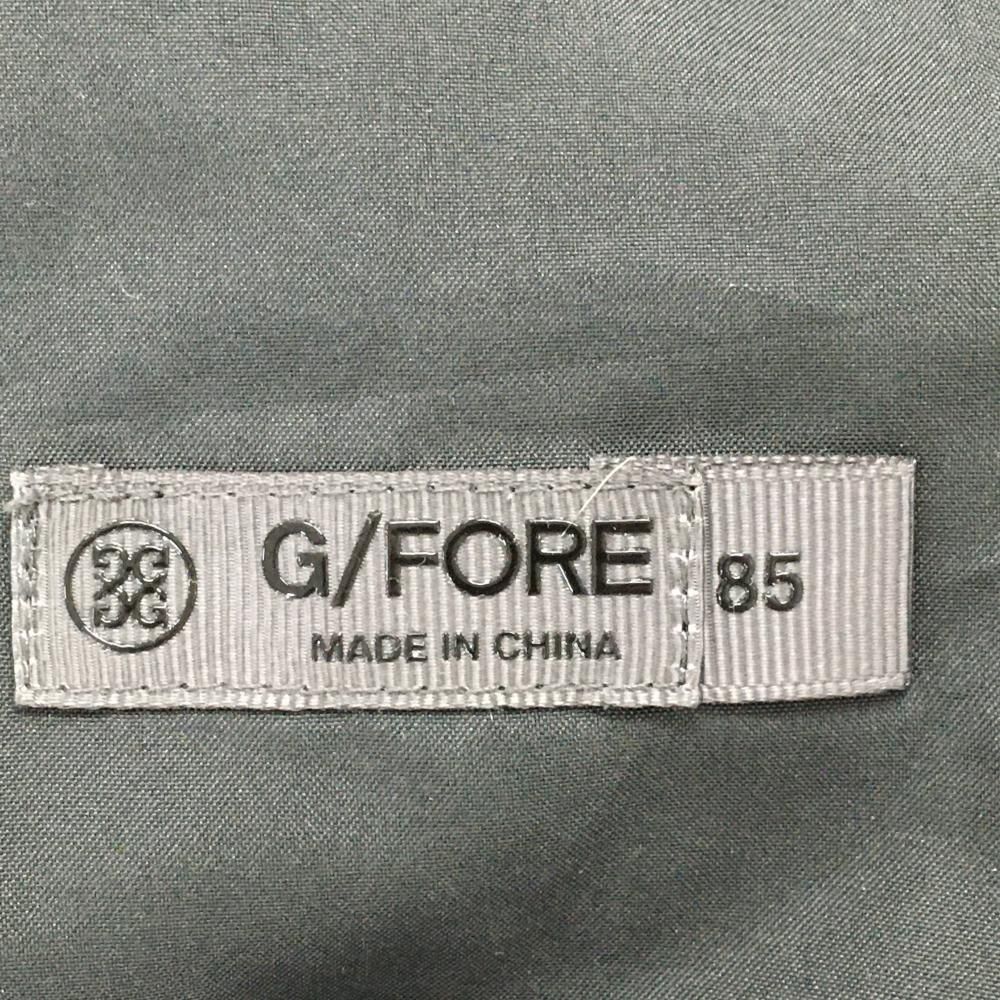 G/FORE ゴルフウェア メンズパンツ グレー サイズ85 ゴルフ 【超美品】ジーフォア パンツ 杢ダークグレー ウエスト調整紐