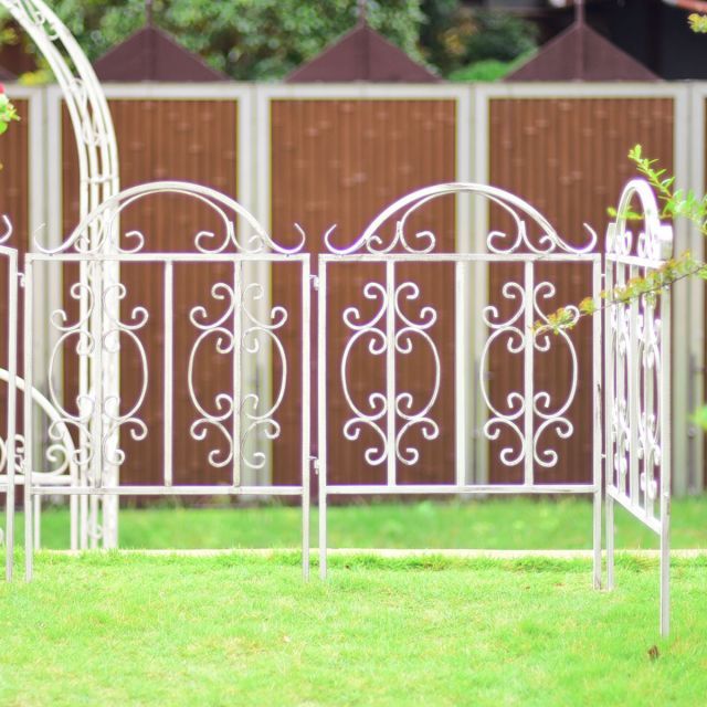 ガーデンガーデン ゴージャスアイアン ミニフェンス 5枚セット 幅51cm×高さ77.5cm GAF-MN780-5P