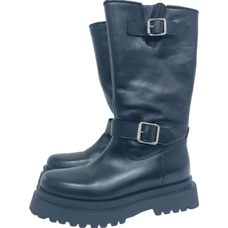 PELLICO SUNNY エンジニアブーツ PM23 0049 ブラック 本革 レザー レディース 12510K384