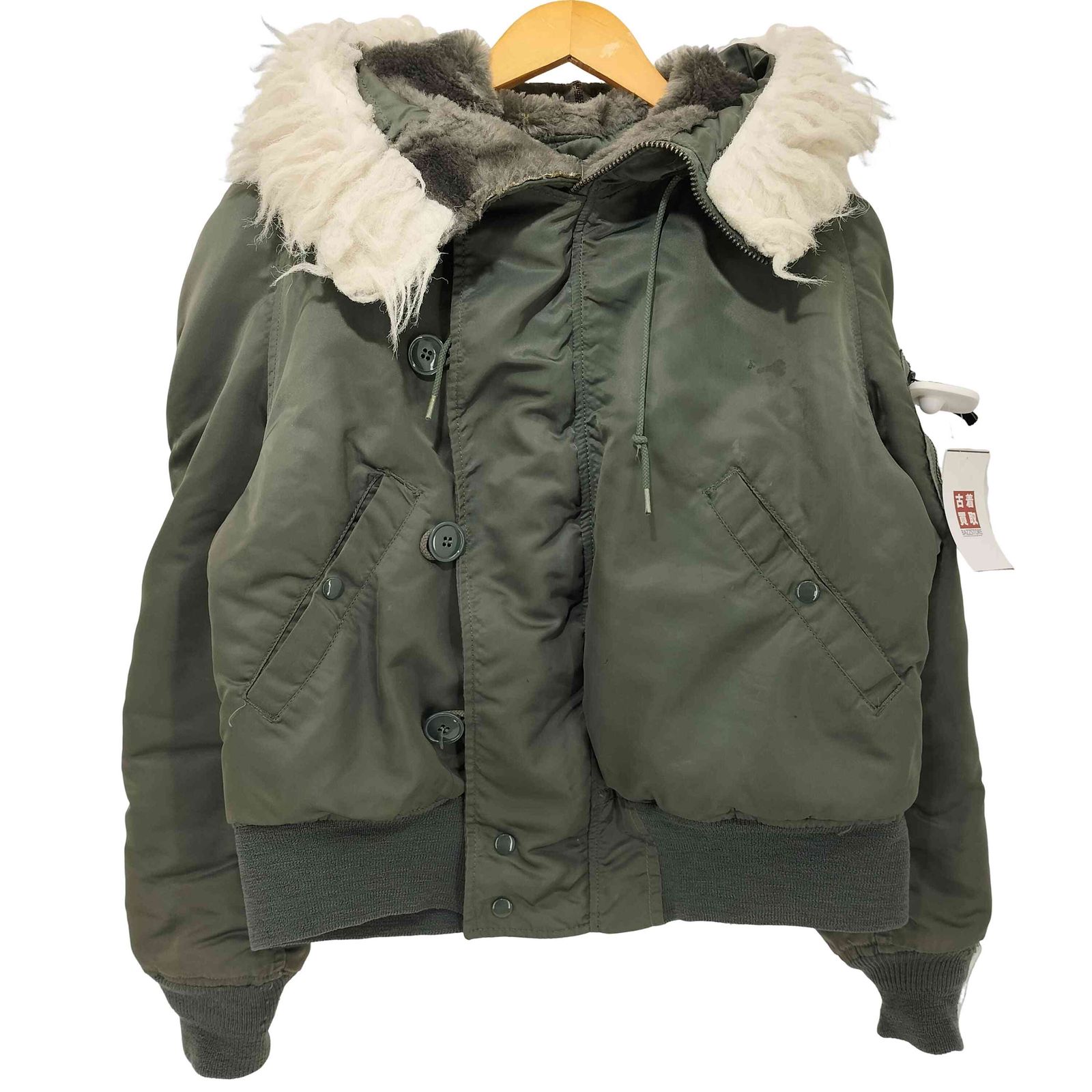 80's■ALPHA INDUSTRIES【M】N-2B フライトジャケット Vintage ALPHA INDUSTRIES N-2B Flying Mans Fur Hooded Parka Jacket