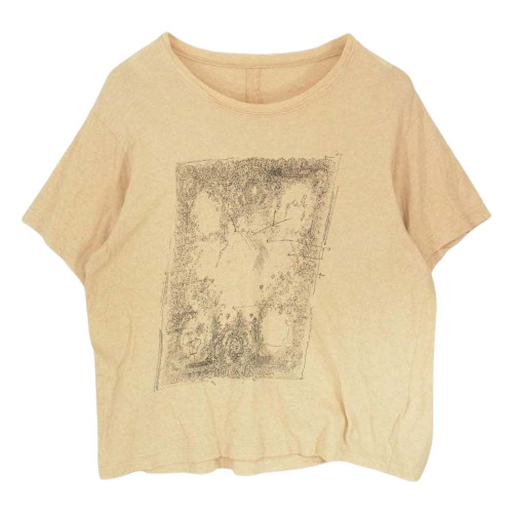 suzuki takayuki スズキタカユキ 182006N プリント 半袖 Tシャツ ベージュ系 1【中古】 suzuki takayuki スズキタカユキ 182006N プリント 半袖 Tシャツ