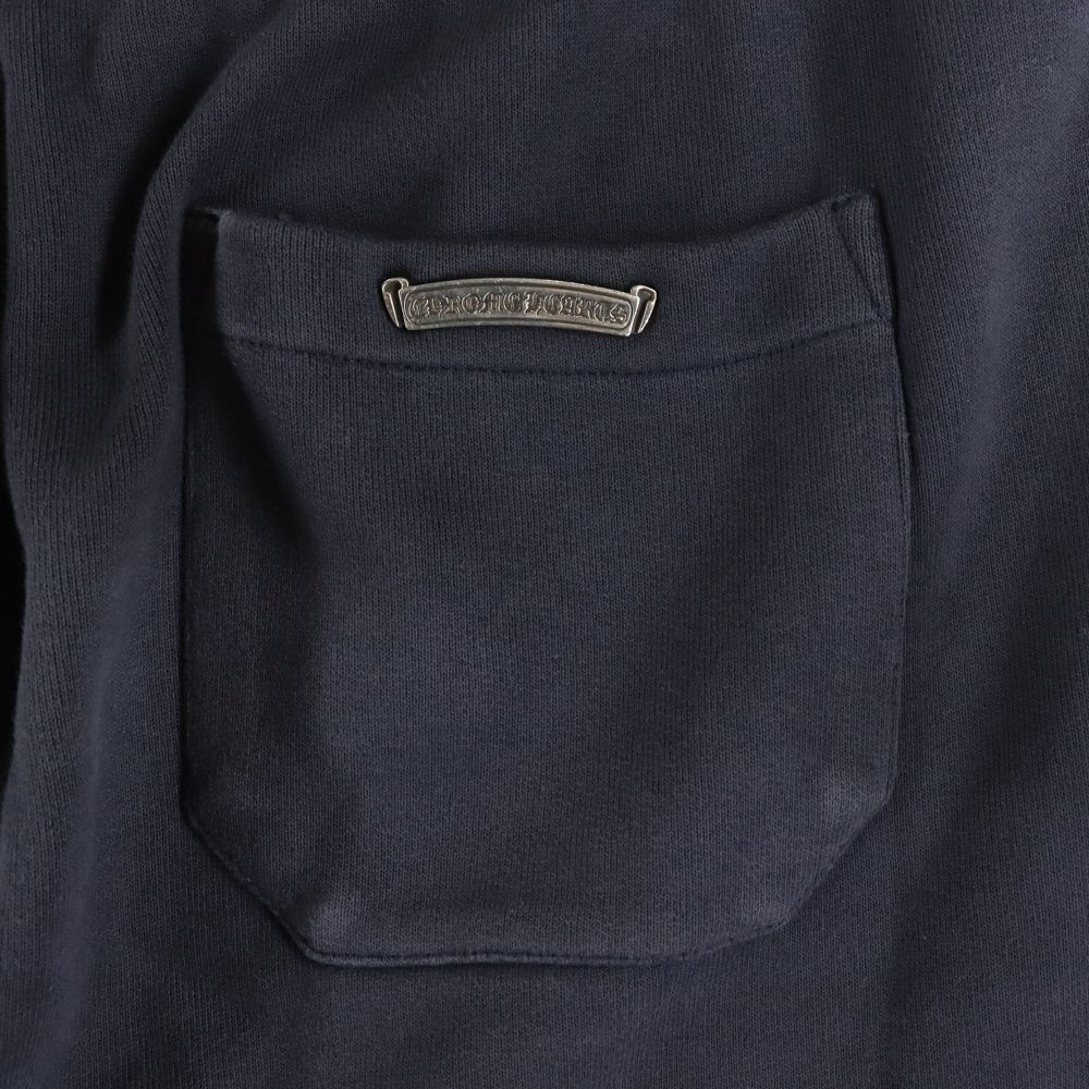 スリムな CHROME HEARTS クロムハーツ Y NOT 3 Cemetery Cross Leather Patch Sweat Long Pants クロムハーツ ワイノット 3セメタリークロス レザーパッチ スウェットロングパンツ ブラック