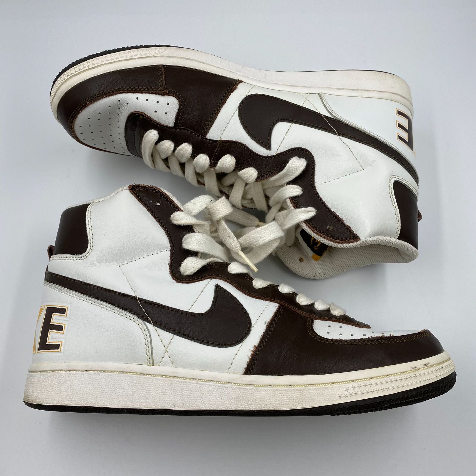 NIKE TERMINATOR HIGH 307147-121 28.5cm WHITE/BAROQUE BROWN - メルカリ