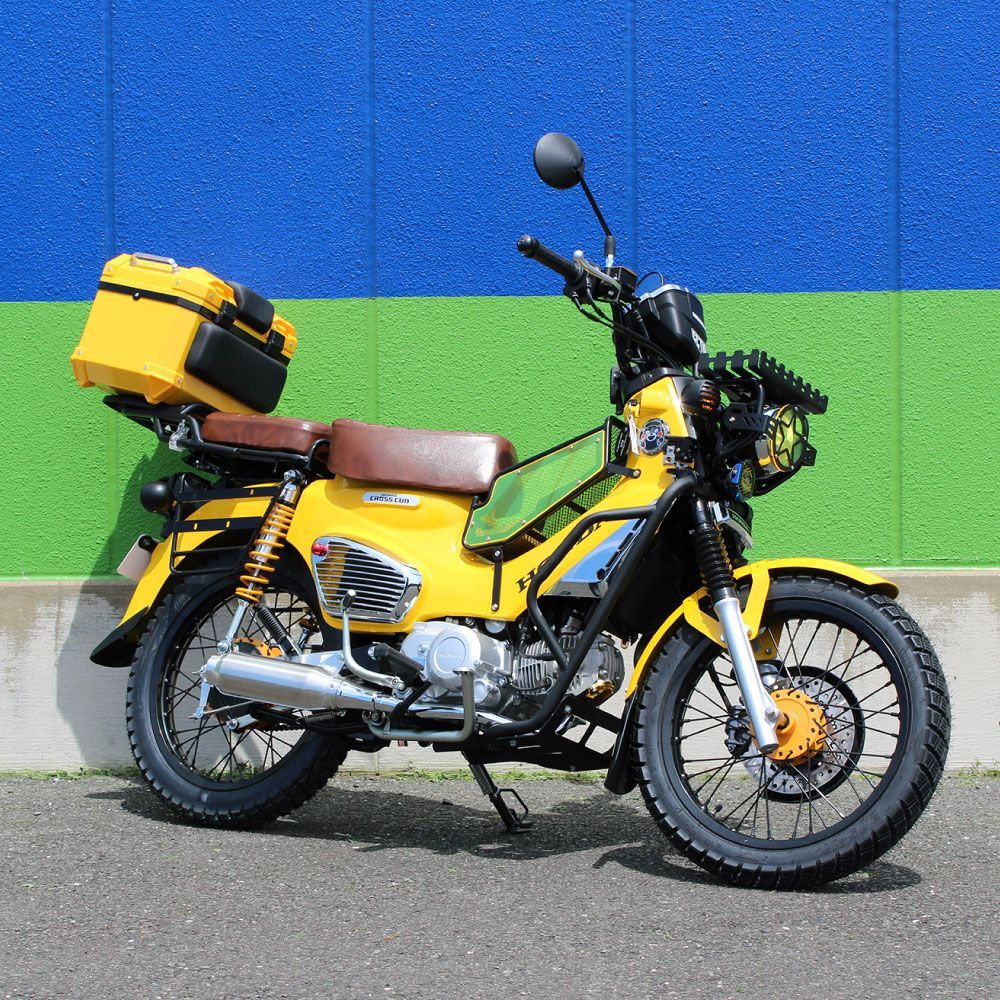 Mr Quick製 ホンダ CC50/CC110 クロスカブ/スーパーカブ用 サイドカバー メッキ