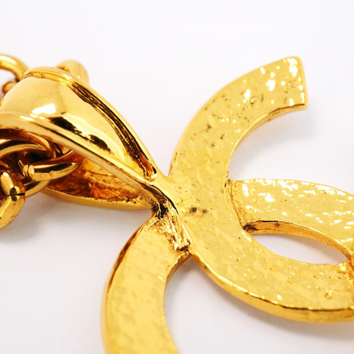 5jeb0185】シャネル ネックレス ヴィンテージ ココマーク GPメッキ  