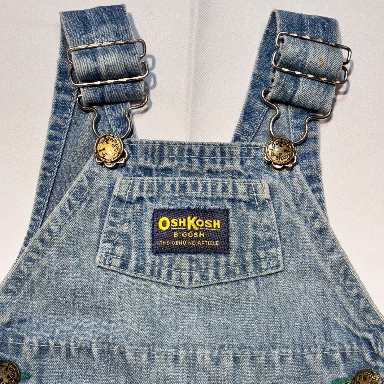 レア US OSHKOSH デニム オーバーオール 24M 70s〜 OSHKOSH デニム