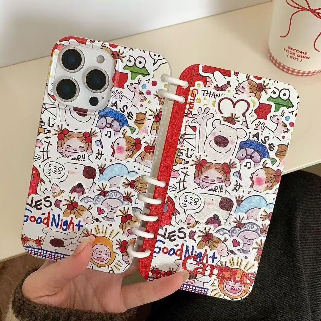 coco iphoneケース cocoちゃん ノート型 スマホケース カード収納 iPhone16Proケース ハードケース スマホケース iphone15proケース フリップケース iphone14ケース iPhone13ケース