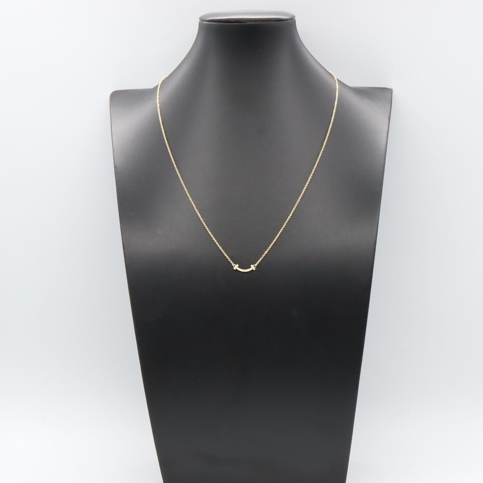 ティファニー TIFFANY＆CO ネックレス Tスマイルミニ ダイヤ  