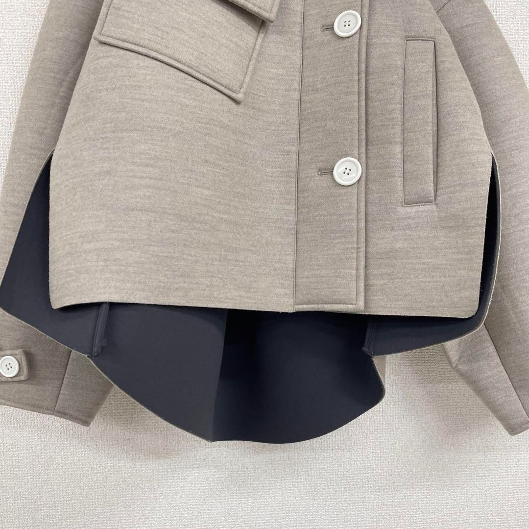 ENFOLD エンフォルド ウールボンディング ショートコート オーバー