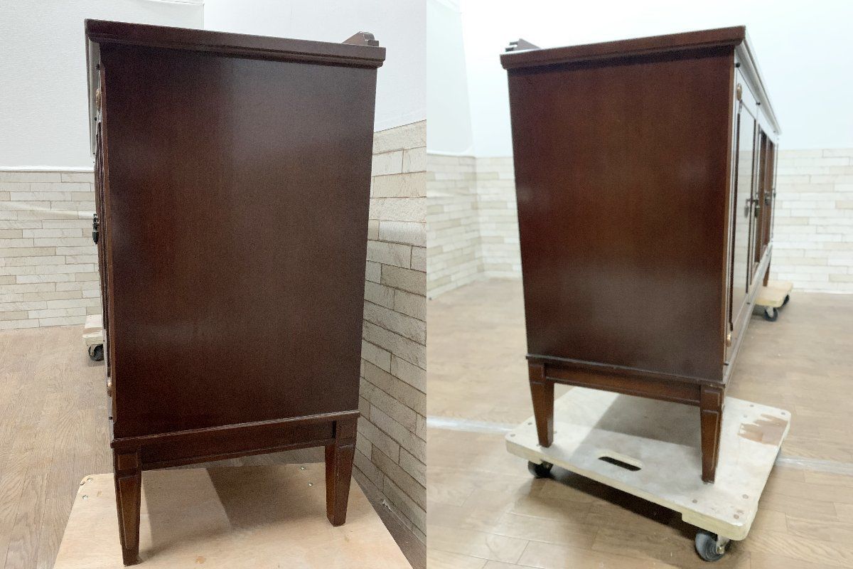 GMHK597○メープル不二家 神戸洋家具 サイドボード リビングボード 収納家