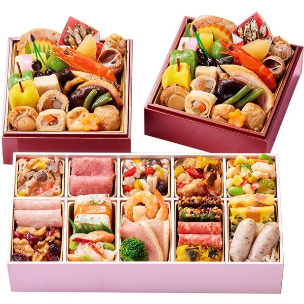 予約 12月29日～30日お届け おせち 京都しょうざん 和の個食おせち料理＆オードブル重 2人前 46品 冷凍品 2026 お節 御節 おせち料理 お節料理 御節料理 自宅用 おうち用 少人数 和食 和風 個食 豪華 惣菜 お取り寄せ