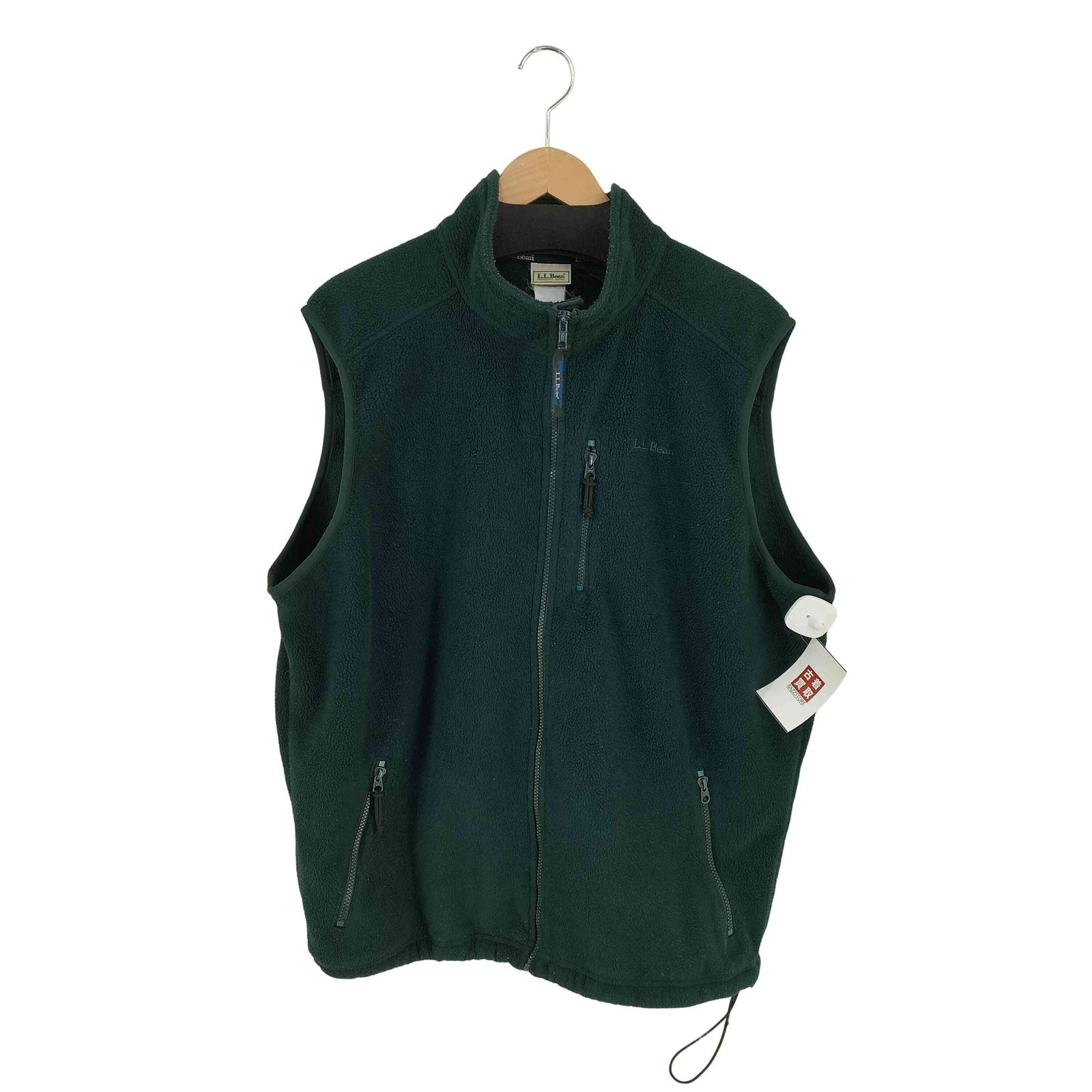 エルエルビーン L.L.Bean MADE IN USA フロントロゴ刺繍 フリースベスト メンズ import：L MENS TALL