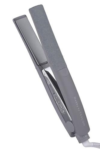 Color スモーキーグレー_Size 72mm×248mm×32mm テスコム ヘアアイロン ストレートアイロン プロテクトイオン 25mm 海外対応 温度調整|ロック|メモリー機能 自動OFF 開閉ロック NIS500A ラク抜きプラグ Nobby by