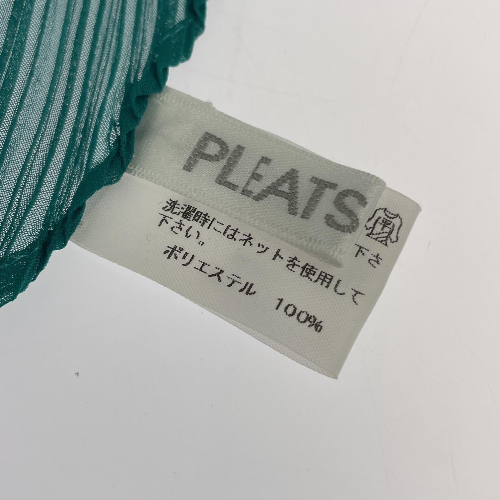 ISSEY MIYAKE PLEATS PLEASE プリーツストール グリーン - メルカリ
