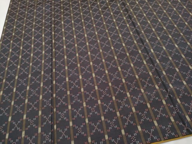 平和屋本店■極上　本場琉球　読谷山花織　紬地　紅消鼠色地　逸品　CYAA2401s5 平和屋本店□極上 本場琉球 読谷山花織 紬地 紅消鼠色地 逸品
