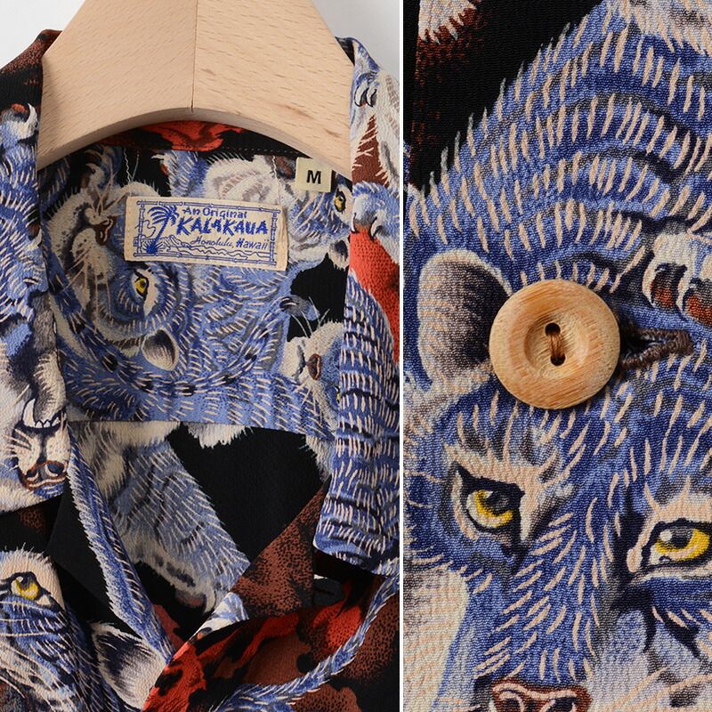 希少 サンサーフ 百虎 地獄の百虎 アロハシャツ Mサイズ デッドストック SUN SURF SPECIAL EDITION（サンサーフスペシャルエディション