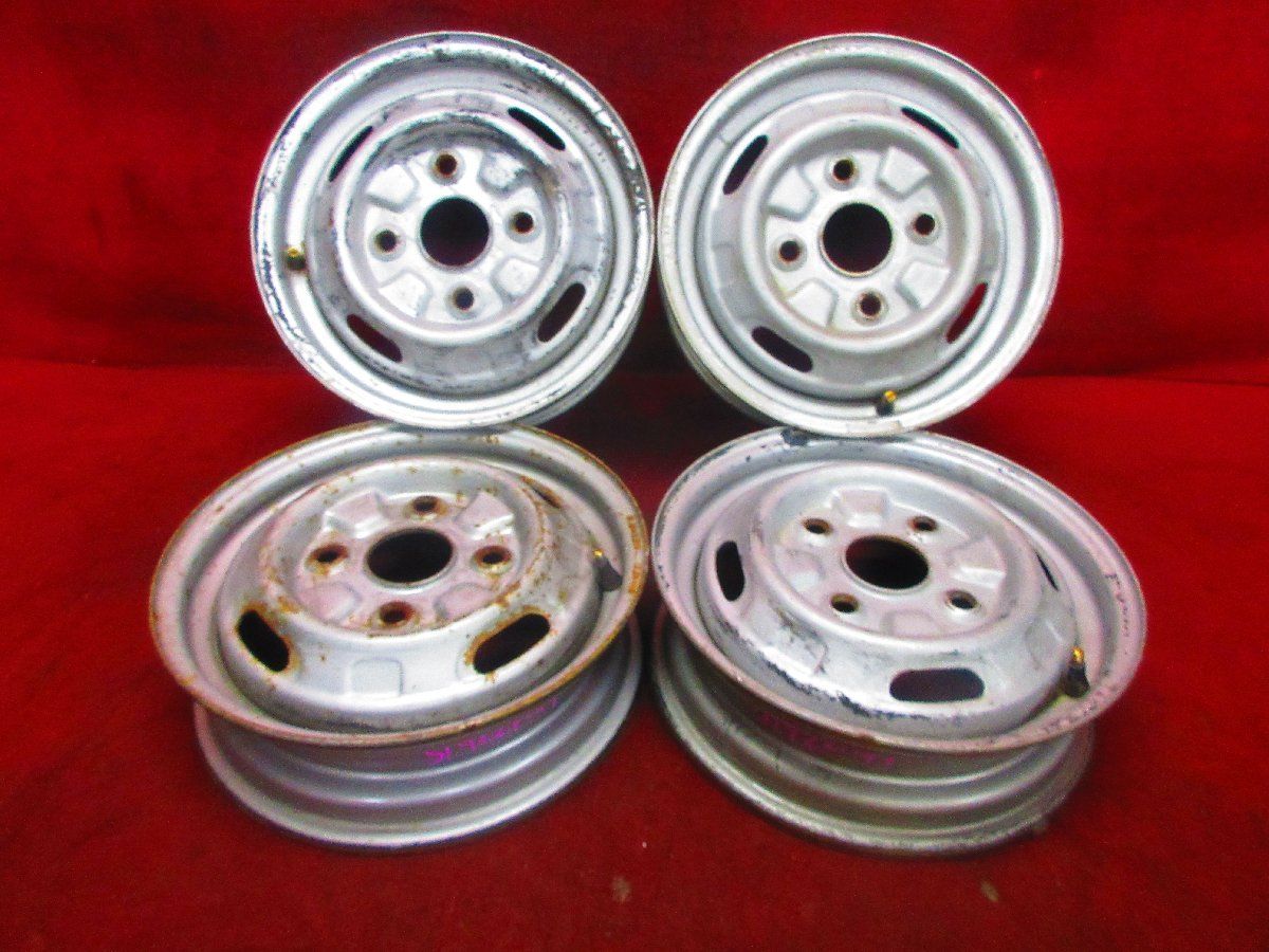 スチール ホイール 4本 三菱 U42V U42T ミニキャブ トラック 純正 12×3.50B 4穴 PCD 114.3 38 ハブ径 59◆51922H