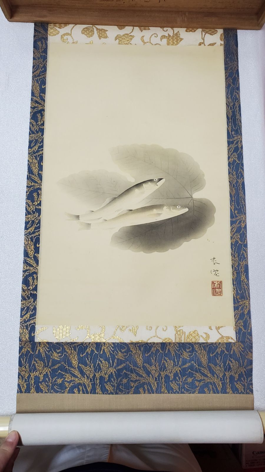 掛軸 二幅 土田麦僊 土田麦僊 香魚/掛け軸(Hanging scrolls) 絵画の買取 販売 鑑定