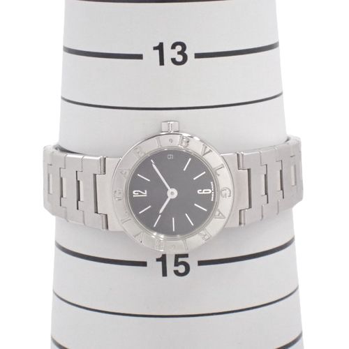 ブルガリ ブルガリブルガリ BB23SS クオーツ 腕時計 ブラック シルバー