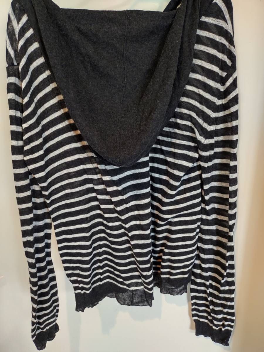 ANN DEMEULEMEESTER アンドゥムルメステール変形ボーダーニット ANN DEMEULEMEESTER アンドゥムルメステール変形ボーダーニット