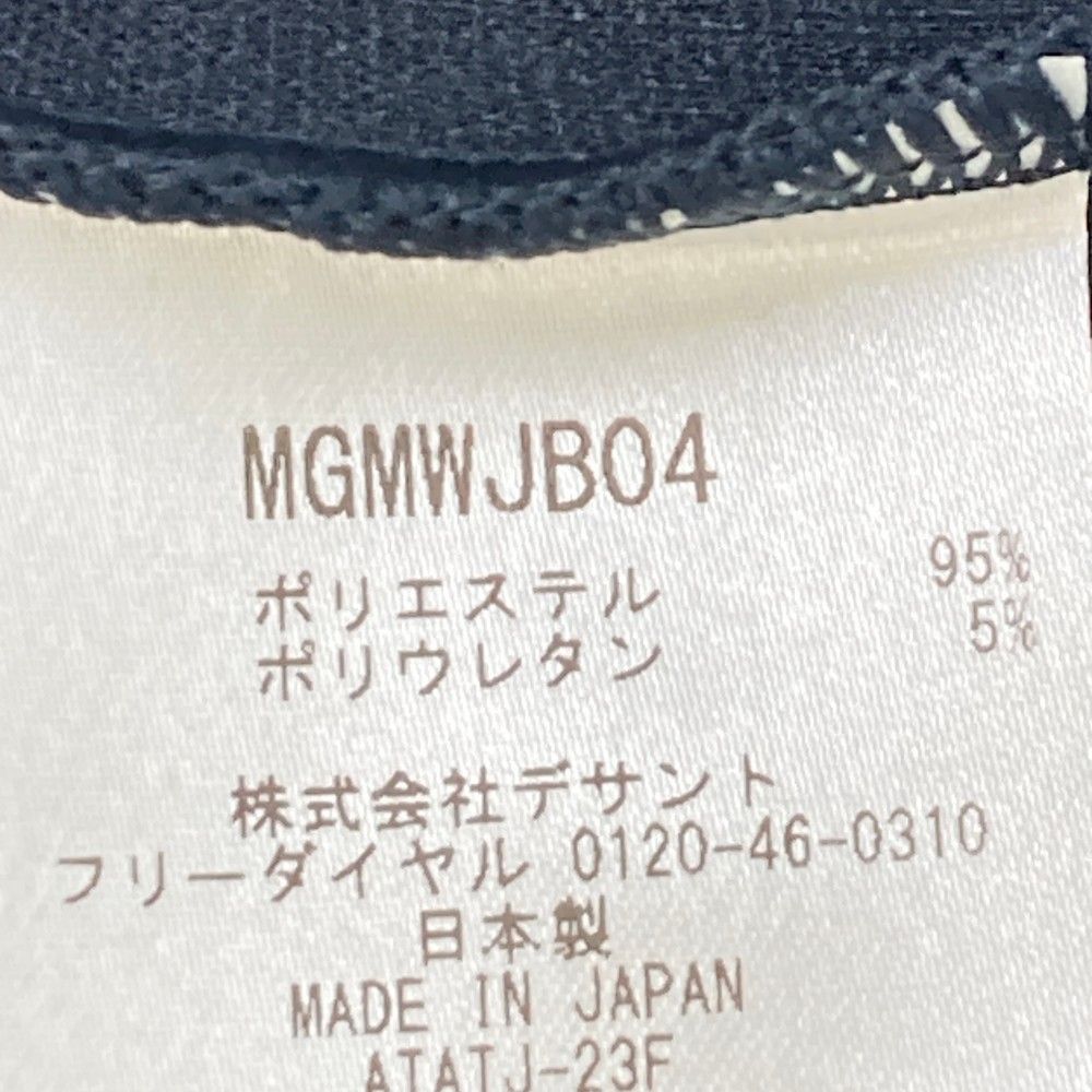 サイズ：L MUNSING WEAR マンシングウェア 2023年モデル 長袖ポロシャツ 総柄 ネイビー系 [240101425936] ゴルフウェア メンズ ストスト MUNSING WEAR マンシングウェア 長袖ポロシャツ ネイビー系