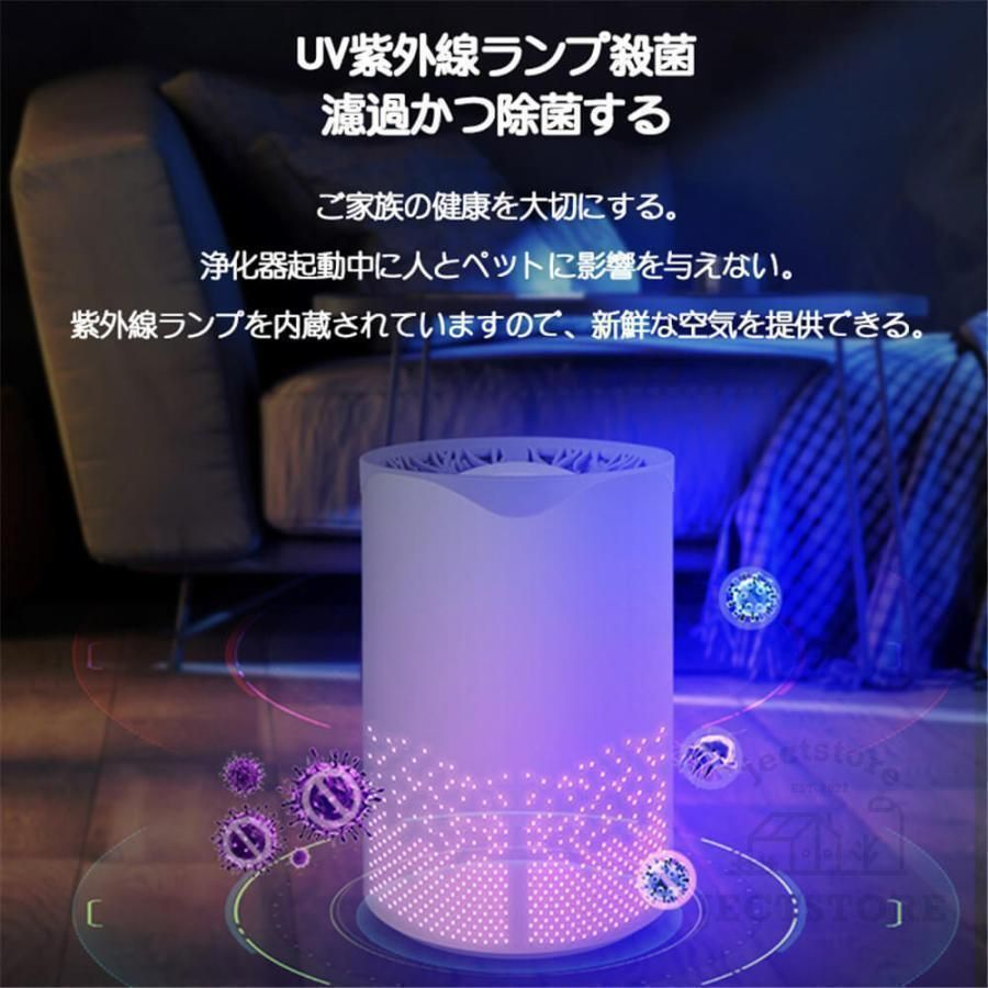 空気清浄機　スタイリッシュ　卓上 小型 オゾンフリー 花粉 ほこり タバコ 脱臭 空気清浄機 花粉対策 脱臭機 たばこ用 除菌 タバコ清浄機 卓上
