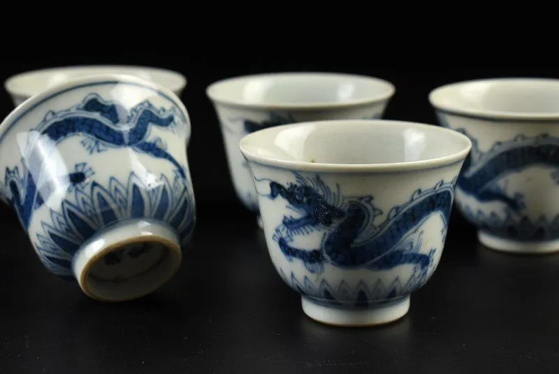 湖東焼き水滴‥祥瑞写し 湖東焼き水滴‥祥瑞写し 瀬戸染付祥瑞捻文鉢 川本半助