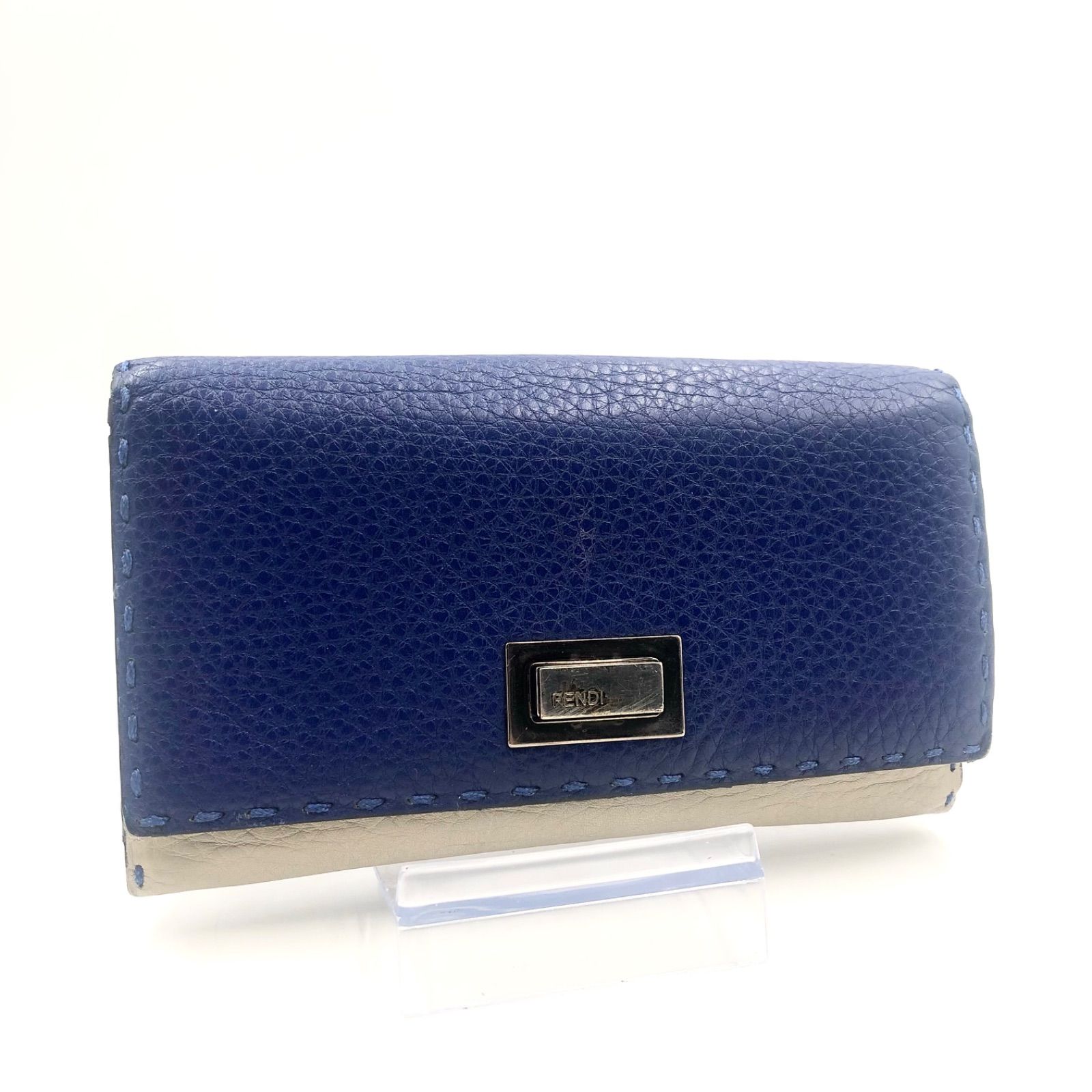 FENDI - フェンディ FENDI 長財布 ピーカブー ブルーの通販 by