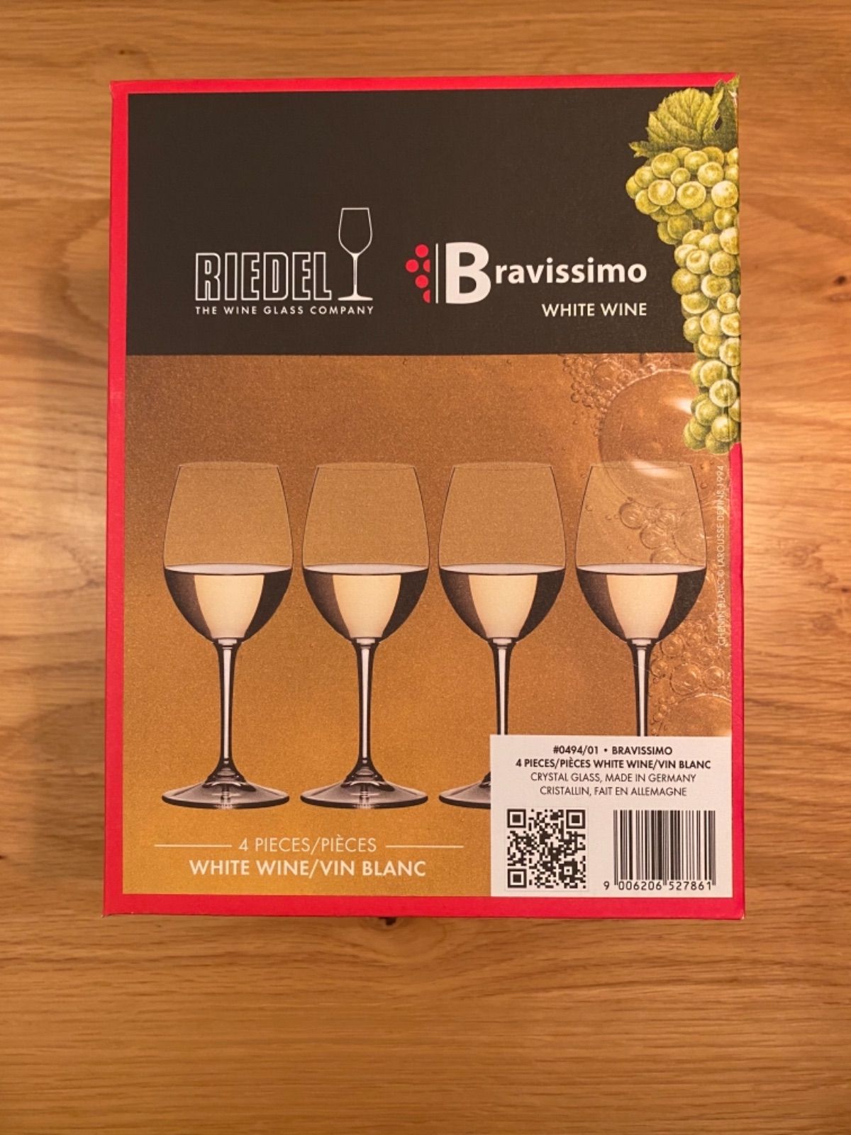 【新品未使用】RIEDEL BRAVISSIMO リーデル白ワイングラス4個