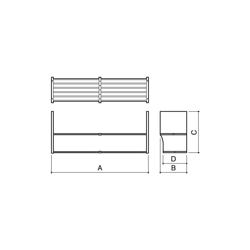 サヌキ ステンレス製 水切りパイプ棚 2段 1200mm 2 SP-12 0