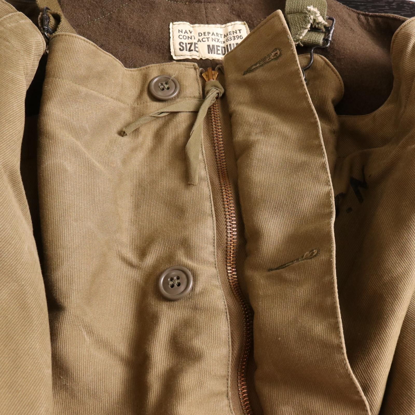 40年代 米軍実物 U.S.NAVY N-1デッキパンツ ヴィンテージ ミリタリー 