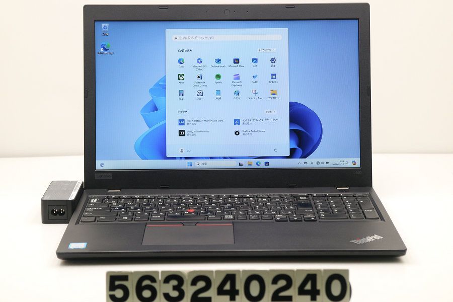 Lenovo ThinkPad L580 Core i5 8250U 1.6GHz/8GB/256GB(SSD)/15.6W/FWXGA(1366x768)/Win11 【563240240】
