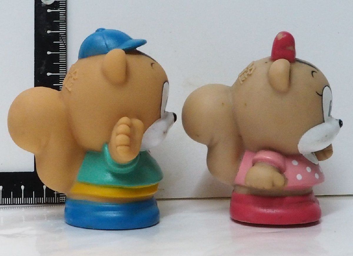 郵便貯金【ユウちゃん アイちゃん リス 動物 2個セット】ソフビ