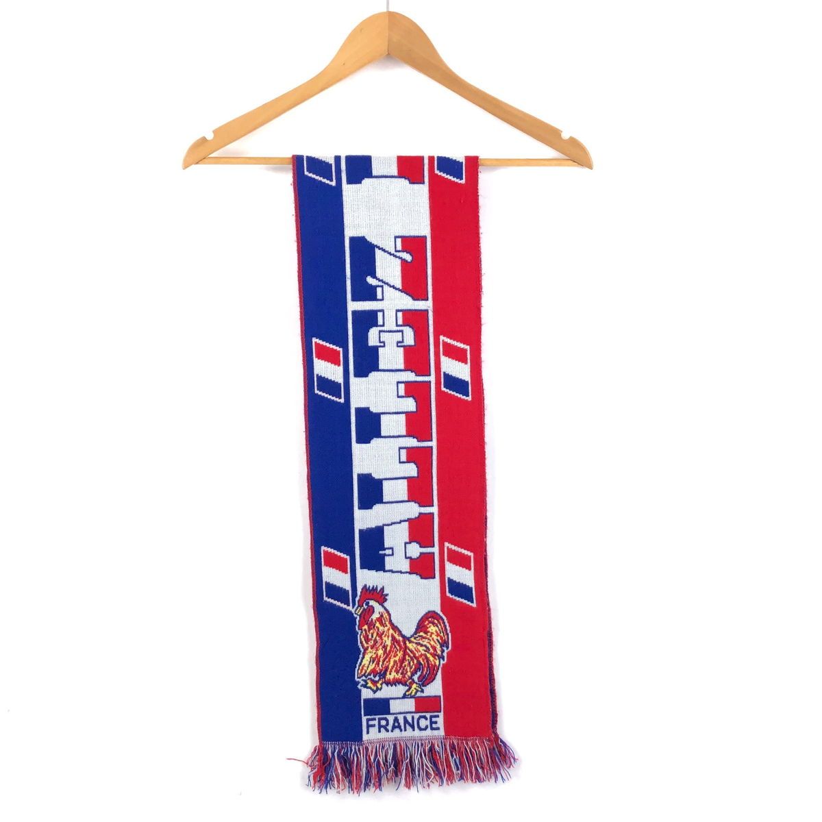 【古着】 マフラー アレフランス 競馬 サッカーマフラー系 レッド系  n049780