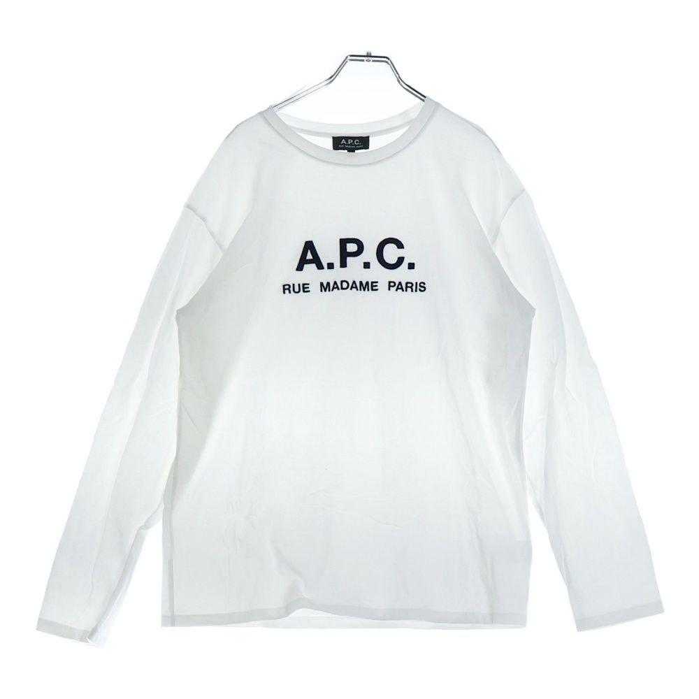 A.P.C (アーペーセー) フロントロゴ刺繍 クルーネック ロングスリーブ 