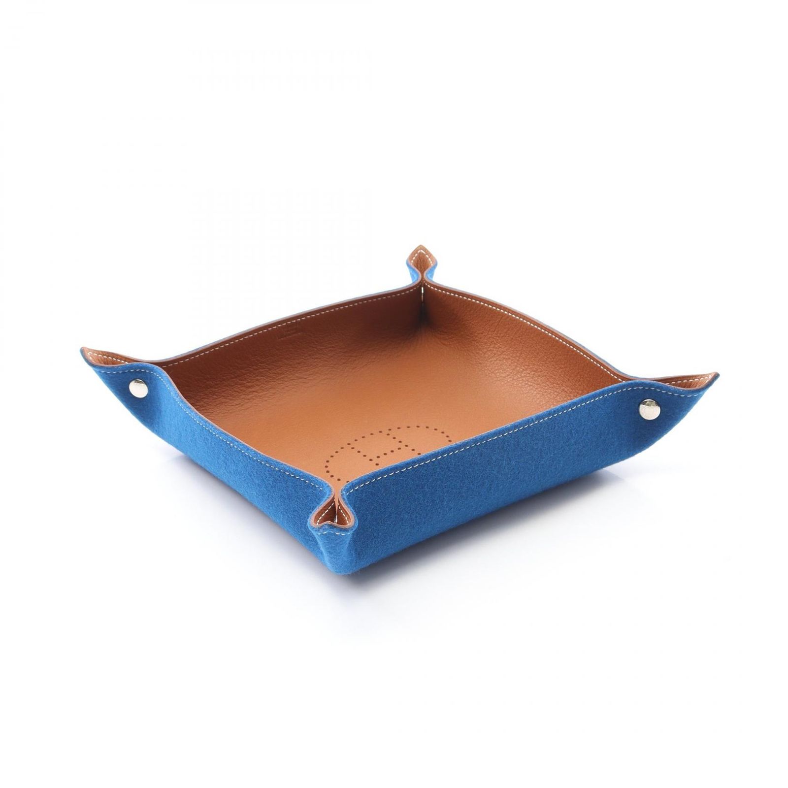 エルメス HERMES ヴィド ポッシュ ミーズ エ ルランス Hエヴリン ゴールド|ブルー系 レザー ヴィド ポッシュ ミーズ エ ルランス|Hエヴリン レディース Used A