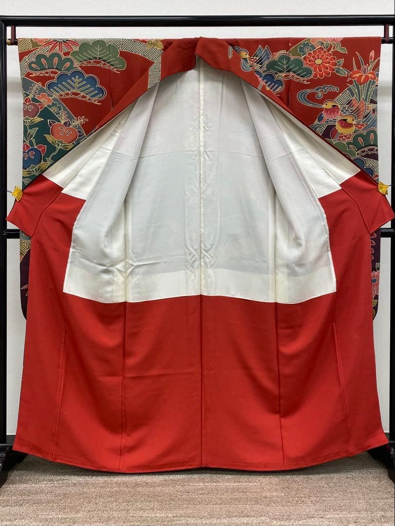 振袖 紅型調 振りぼかし胴裏 身丈158cm MO3134 - メルカリ