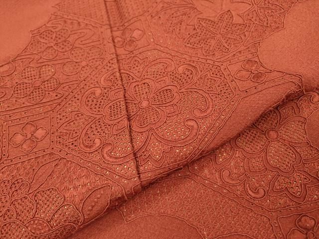 平和屋着物▽中国三大刺繍 スワトウ刺繍 汕頭刺繍 総刺繍 訪問着 蜀江  