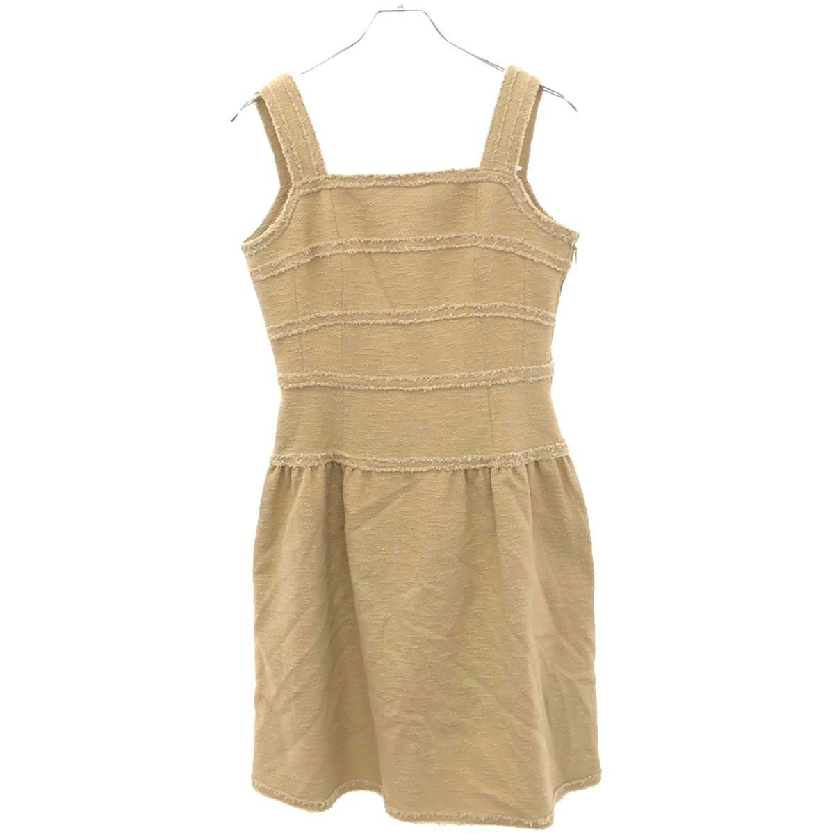 Rene ルネ ノースリーブワンピース ベージュ 36 - メルカリ