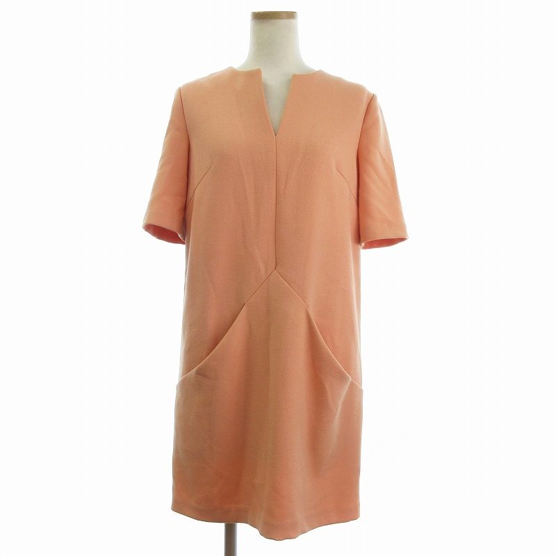 おすすめ☆ MARNI ひざ丈ワンピース マルニ MARNI ワンピース ひざ丈 半袖 スキッパー ピンク □GY45