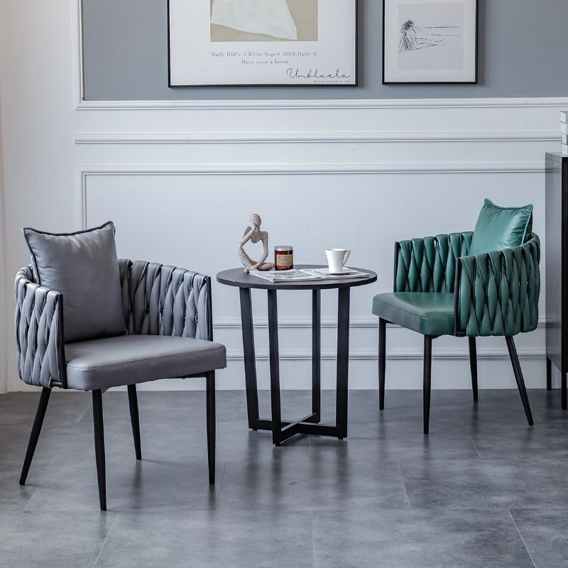 カリモク家具 karimoku アームチェア グリーンレザー ヴィンテージ SZ