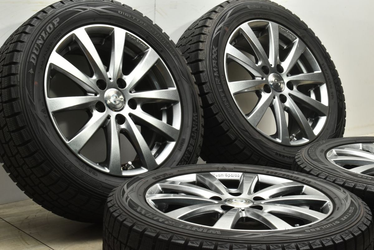 magmeiさん専用④格安出品！チームスパルコ　ウィンターマックスpcd112 送料無料】チームスパルコ バラーレ 16in 6.5J +48 PCD112 ダンロップ