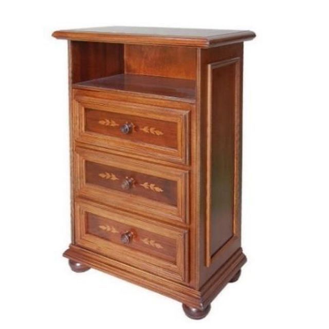 輸入家具 イタリア TEL台 電話台 チェスト 3段 象嵌 ロココ調 ※i4※ 輸入家具 イタリア TEL台 台 チェスト 3段 象嵌 ロココ調 ※i4※