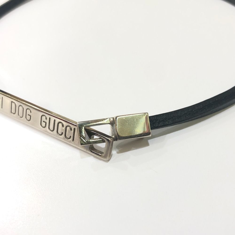 【レア✨】GUCCI DOG 大型犬サイズ チョーカー 未使用品 グッチドッグ GUCCI グッチ ドッグチョーカー ネックレス 約51cm ロゴプレート