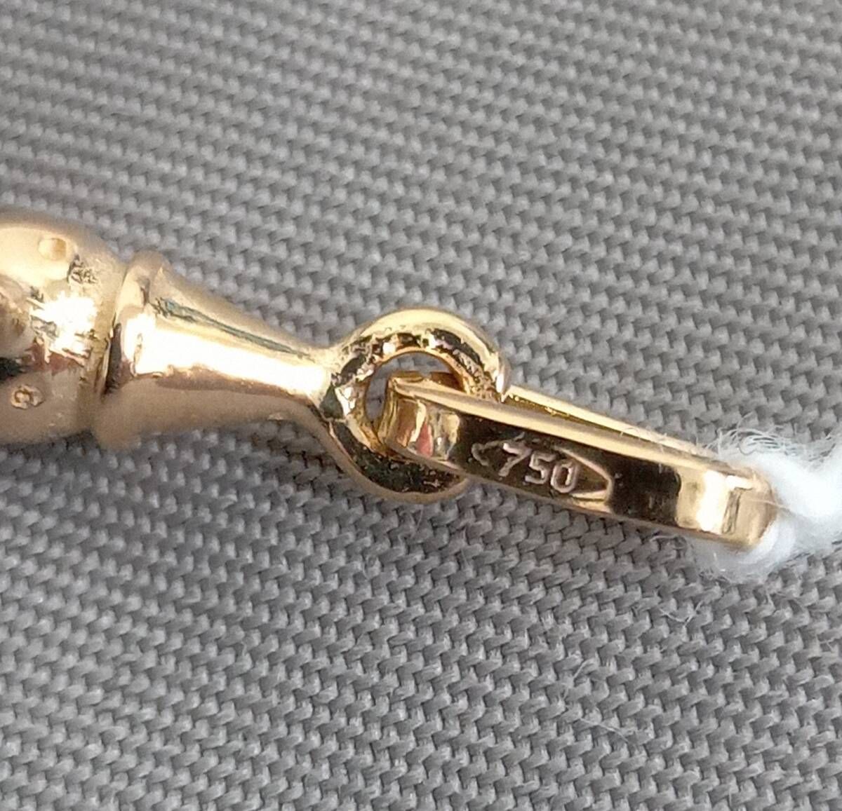 K18 トップ 2.3g トップ 2.3g トップ ペンダントトップ ルチル 
