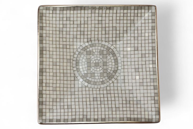 エルメス 未使用 ミニプレート/トレイ HERMES モザイク ヴァンキャトル