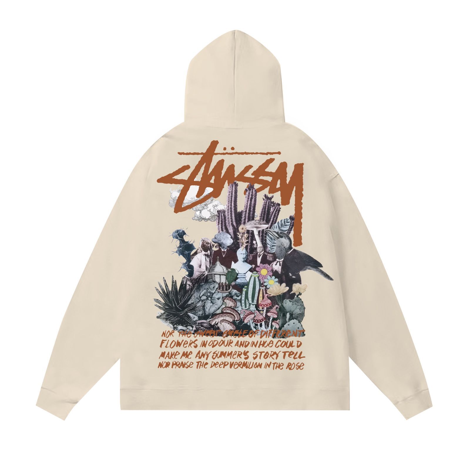 STUSSY SS23 幻境マジックプリントフーディ 男女兼用