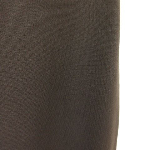 ABSOLU レザーパンツ ロング 異素材 クロコダイル 焦げ茶 4 *T635  