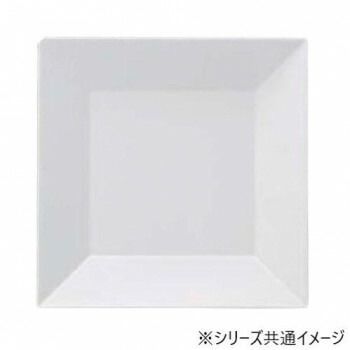 福井クラフト メラミン40cmスクエアー盛皿ホワイト 51353750