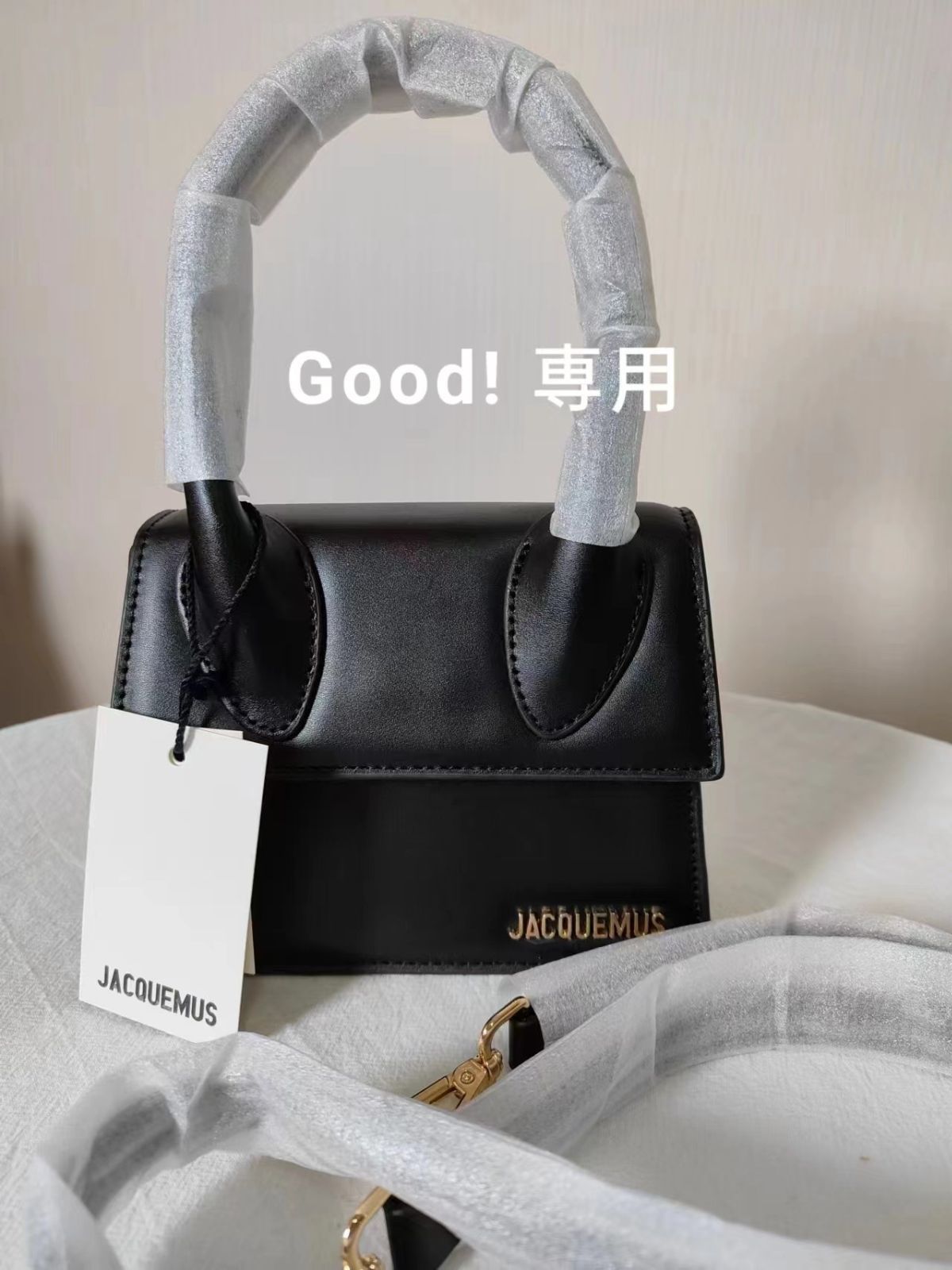 【新品】ジャックムス JACQUEMUS ブラックバッグ ショルダーバッグ トランペット トートバッグ ハンドバッグ